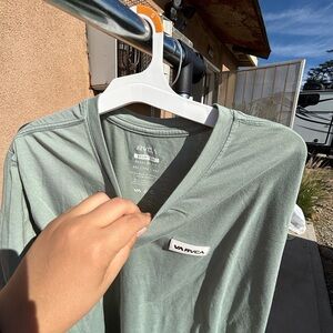 RVCA Men's Sage Green Short Sleeve Tee